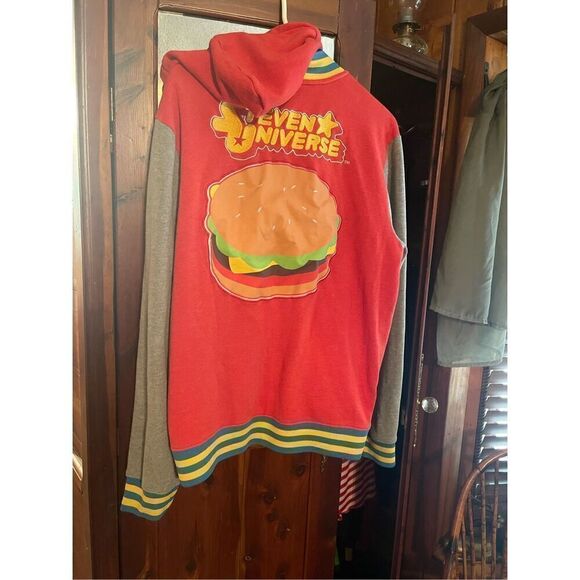 Cartoon Network Steven Universe Chesseburger Hoodie Varsity Jacket/ Sweatshirt S - Picture 12 of 12